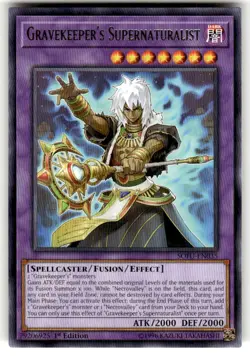 Gravekeeper's Supernaturalist - SOFU-EN035 - Rare - 1st Ed YuGiOh NM - Image 1