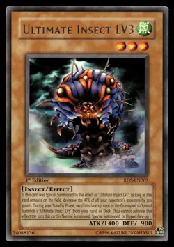 ULTIMATE INSECT LV3 RDS-EN007 RARE RISE OF DESTINY YU-GI-OH - Image 1
