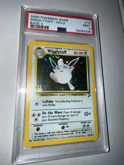 Pokemon TCG Wigglytuff Base Set 2 Holo Unlimited Rare Card 19/130 PSA 9 Mint - Image 4