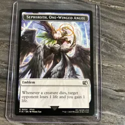 MTG Final Fantasy TOKEN Sephiroth One-Winged Angel #0024 Robot Warrior #0012 - Image 1