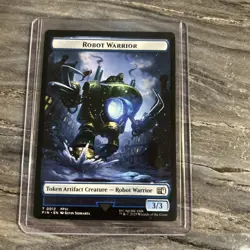 MTG Final Fantasy TOKEN Sephiroth One-Winged Angel #0024 Robot Warrior #0012 - Image 2