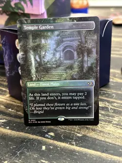 Temple Garden - Borderless FOIL - MTG #0351 - Lorwyn Eclipsed - NM/M - Image 1