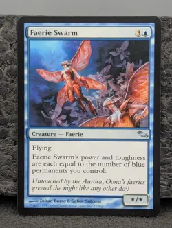 LP - Faerie Swarm - Shadowmoor - Magic The Gathering Lightly Played English MTG - Image 1