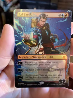 Ral Zarek (Anime Borderless) #445 (NM) Ravnica Remastered RVR Magic MTG FOIL - Image 1