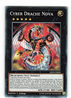 Yugioh CYBER DRACHE NOVA , ledd-deb30 Common deutsch Near Mint 1. Auflage - Image 1