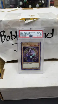 2022 DARK MAGICIAN 1ST EDITION BATTLE OF CHAOS YU-GI-OH! PSA 10 GEM MINT #EN001 - Image 1