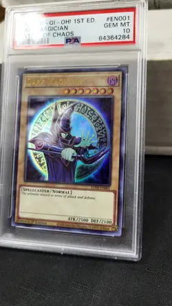 2022 DARK MAGICIAN 1ST EDITION BATTLE OF CHAOS YU-GI-OH! PSA 10 GEM MINT #EN001 - Image 3