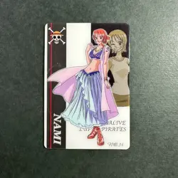 S2002 Nami Japanese One Piece Alabasta Gummy Gumica Card No.34 - Image 1