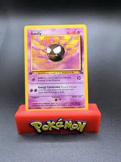 Pokemon TCG Gastly Fossil, 1st Edition Uncommon Card 33/62 LP/NM - Image 1