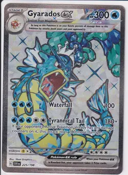 Gyarados ex 225/198 Scarlet & Violet Full Art Ultra Rare Holo Pokemon Card NM - Image 1