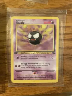 Pokemon Card - Gastly Fossil 33/62 1st Edition - NM - Image 1