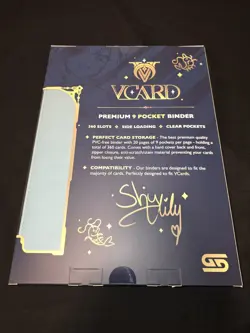 V Card Rising Stars 9 Pocket Side Loading Binder Shylily Edition - Image 3