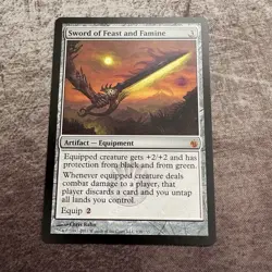 Sword of Feast and Famine -Mirrodin Besieged - MTG Magic the Gathering - LP - Image 1
