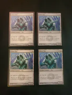4x Silver Myr Scars of Mirrodin NM MTG Magic The Gathering MTG Tcg Playset X4 4 - Image 1