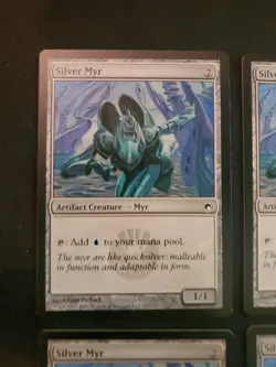 4x Silver Myr Scars of Mirrodin NM MTG Magic The Gathering MTG Tcg Playset X4 4 - Image 2