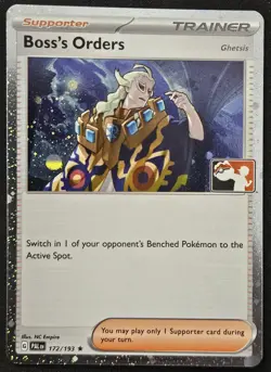 Boss's Orders 172/193 Play! Prize Pack Series 4 Stamped Promo Pokemon 2023 NM - Image 1