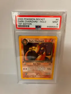 Dark Charizard - Holo - 1st Edition - PSA 9 - Team Rocket - 2000 - #4/82 Pokemon - Image 1