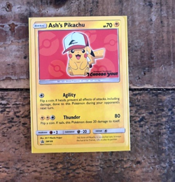 Ash's Pikachu SM109 I Choose You Movie Promo Pokemon Card - Image 1