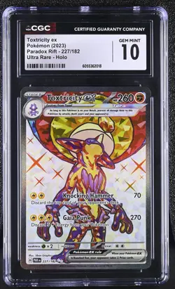 TOXTRICITY EX Paradox Rift Full Art Holo #227 CGC 10 Pokemon [Nostalgium] - Image 1