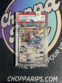 Pokemon Temporal Forces Metagross Full Art Illustration Rare Holo #178/162 PSA 9 - Image 1