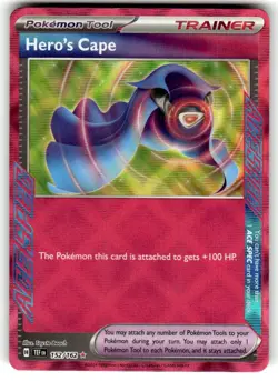Hero's Cape ACE SPEC Rare SV05: Temporal Forces 152/162 NM - Pokemon TCG - Image 1