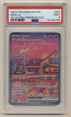 PSA 9 Pokemon Black Star Promo Mew EX SVP EN #053 MINT Condition!! - Image 1