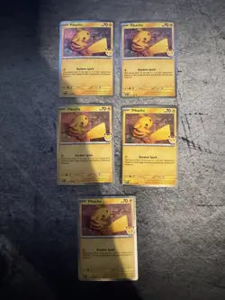 Pikachu 051 /162 Stamped 2026 Pokemon Day 30 Promo TCG Lot of 5 - Image 1