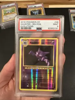 2016 Pokemon XY Evolutions Haunter Reverse Foil Holo #48 PSA 9 - Image 1