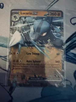 Pokemon TCG Scarlet & Violet Black Star Promo - (SVP 017) Lucario Ex NM - Image 1