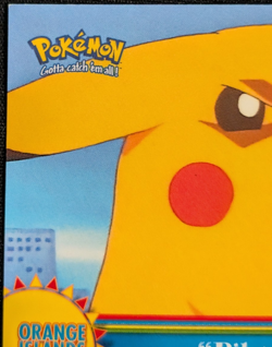 Pokemon Topps Orange Islands Pikachu Re-Volts #OR3 Non-Holo Blue Logo NM - Image 2