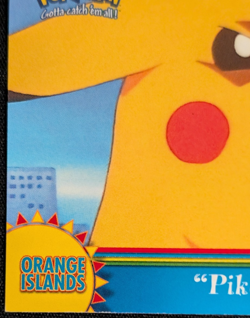 Pokemon Topps Orange Islands Pikachu Re-Volts #OR3 Non-Holo Blue Logo NM - Image 5
