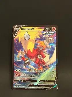 Blaziken V TG14/TG30 Holo Rare V Silver Tempest Trainer Gallery Pokemon NM - Image 1