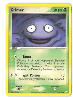Pokemon Grimer 56/109 Team Rocket Returns LP Normal - Image 1