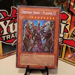 Yu-Gi-Oh! Destiny Hero - Plasma CT04-EN003 Secret Rare Limited Edition Tin NM - Image 1