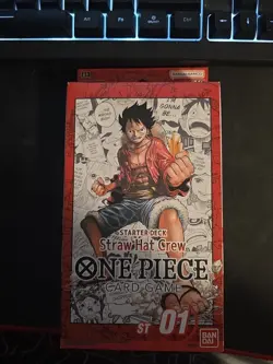 One Piece TCG Factory Sealed Starter Deck ST-01 Straw Hat Crew English Edition - Image 1