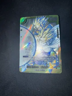 Dragon Ball Super Son Gohan Childhood FB01-140 Holo 50000 Power Battle Card - Image 1