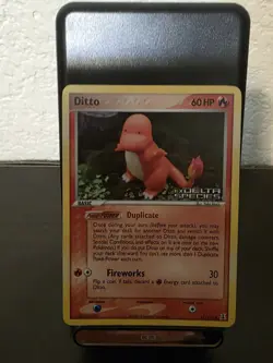 Pokemon TCG EX Delta Ditto (Charmander) Reverse Holo Card 61/113 - Image 1