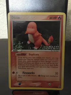 Pokemon TCG EX Delta Ditto (Charmander) Reverse Holo Card 61/113 - Image 2
