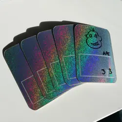 Glitter Foil Dry Erase MTG Tokens Set of 5 Cards Token - Image 1