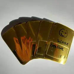 White Rainbow Dry Erase MTG Foil Tokens Set of 5 Cards Token - Image 1