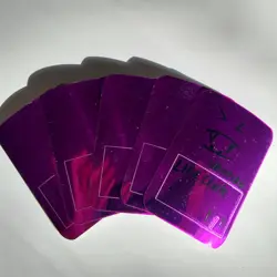 Black Rainbow Dry Erase MTG Foil Tokens Set of 5 Cards Token - Image 1