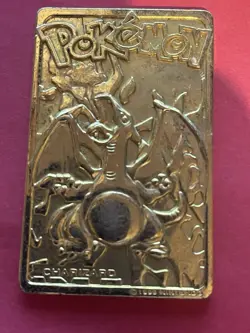 Vintage Pokemon Limited Edition 1999 Charizard 23K Gold Plated Trading Card BK - Image 1