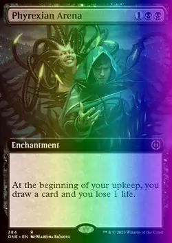MTG Phyrexian Arena (384/530) Phyrexia All Will Be One LP FOIL - Image 1