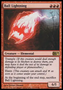 MTG Magic the Gathering Ball Lightning (125/257) Magic 2010 LP - Image 1