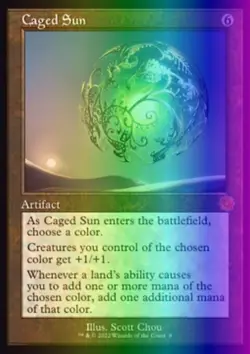 MTG Caged Sun (9/126) The Brothers' War Retro Artifacts LP FOIL - Image 1