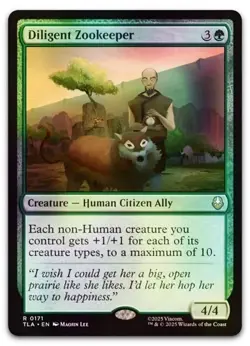 Diligent Zookeeper (Foil) 0171 (R) MTG Avatar: The Last Airbender (TLA) - Image 1