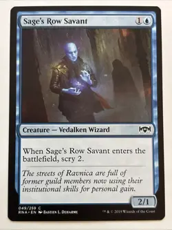 MTG Ravnica Allegiance Sage's Row Savant 049/259 NM - Image 1