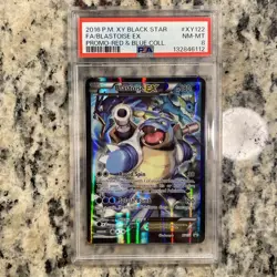 2016 XY PROMO 121 FULL ART BLASTOISE EX PSA 8 Pokemon TCG - Image 3