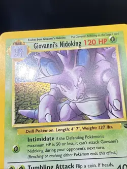 Giovanni’s Nidoking [HOLO] - # 7/132 1999 - Pokemon Gym Challenge - Image 3