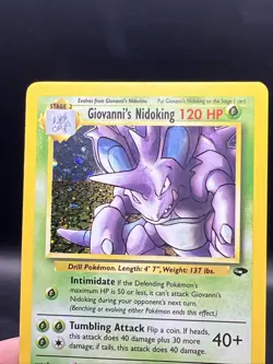 Giovanni’s Nidoking [HOLO] - # 7/132 1999 - Pokemon Gym Challenge - Image 4